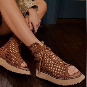 Free people Luca Lace Up Sandals